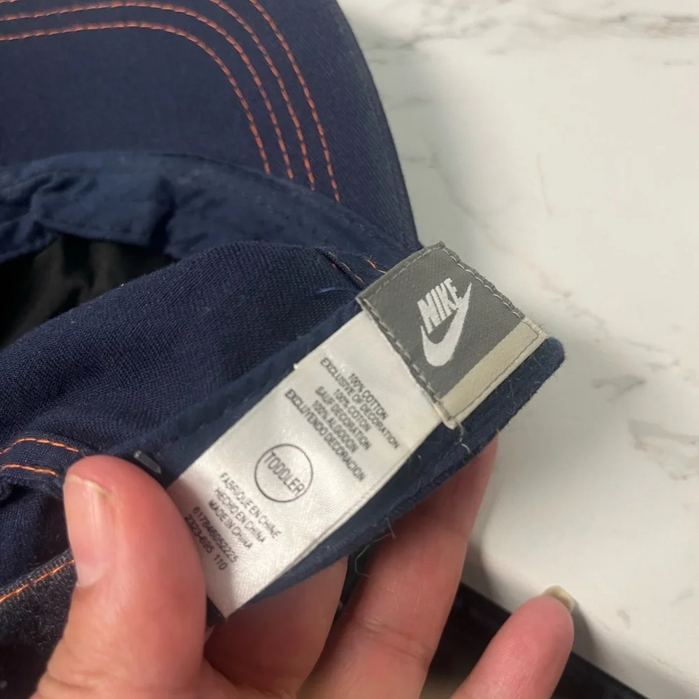 Adjustable toddler Nike paint drip‎ navy hat